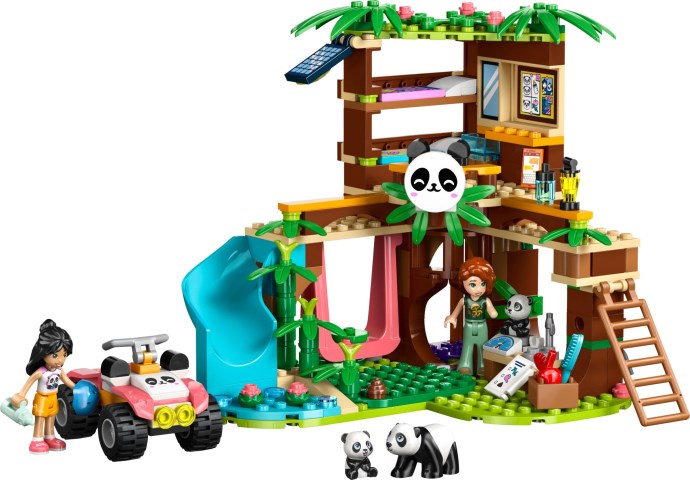 Brand new factory sealed LEGO Friends Panda Sanctuary set 42648 original box front view.