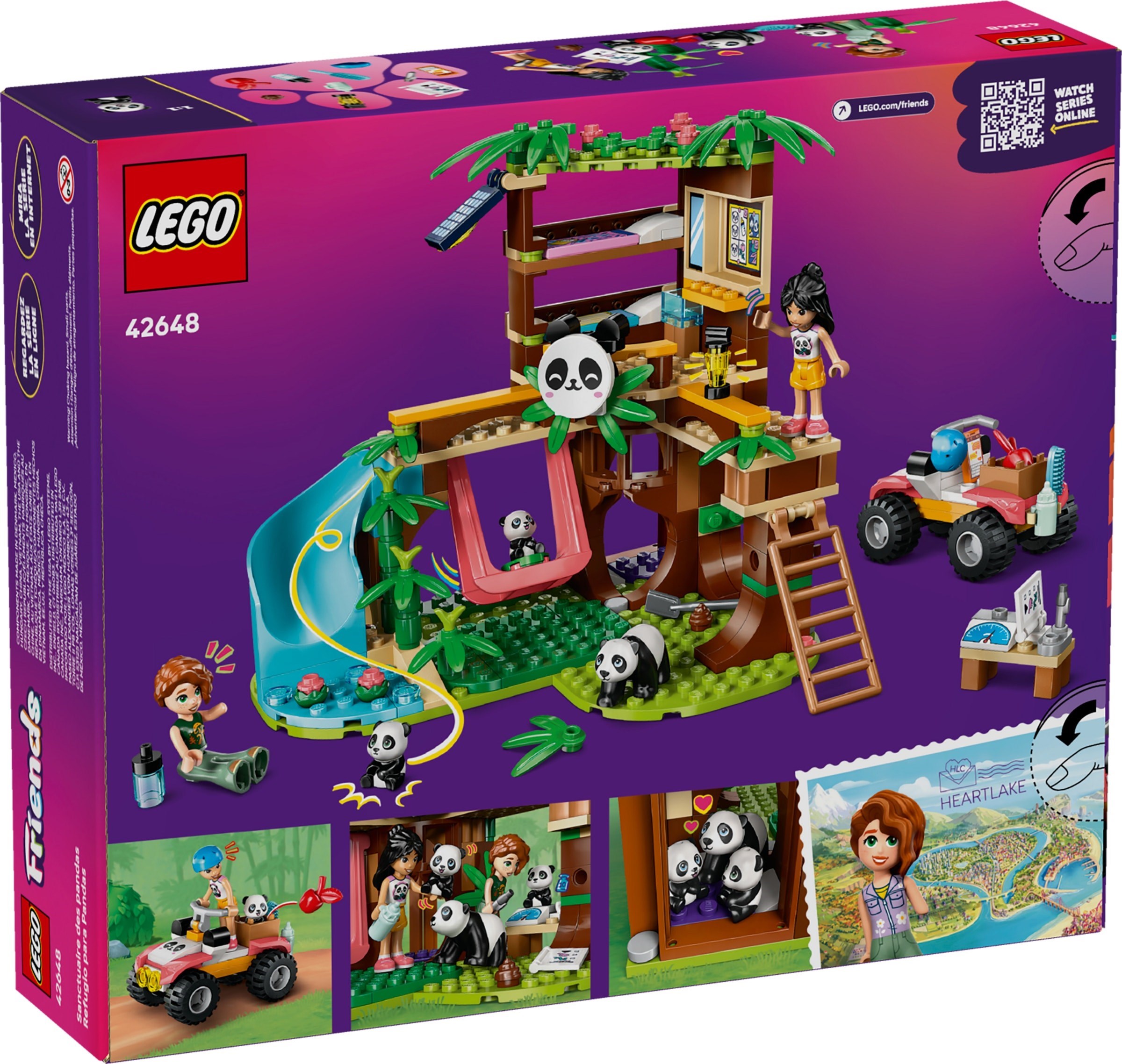 Additional photo of brand new factory sealed LEGO Friends Panda Sanctuary set 42648.