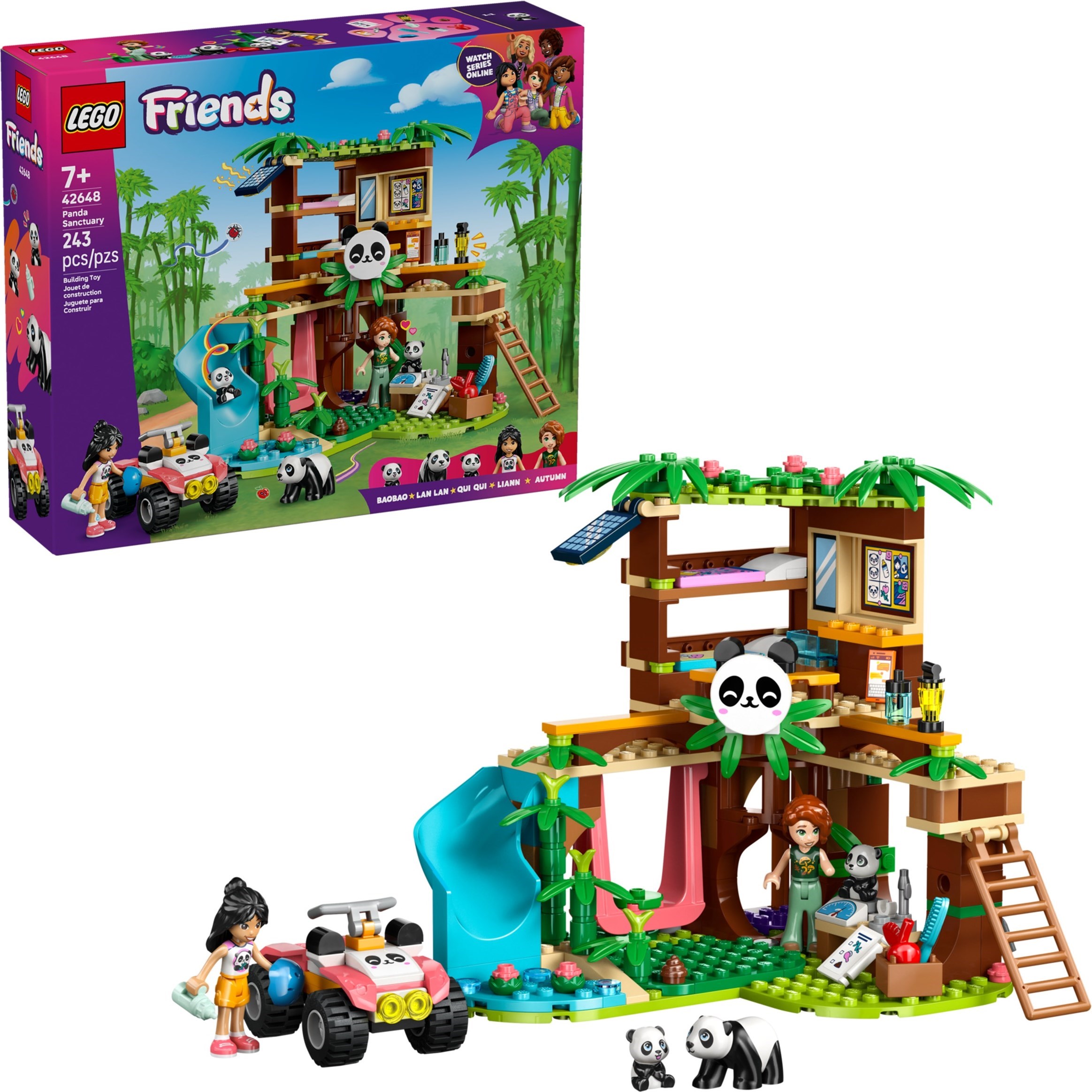 Brand New LEGO Friends 42648 Panda Sanctuary Set Photo Additional photo of brand new factory sealed LEGO Friends Panda Sanctuary set 42648.