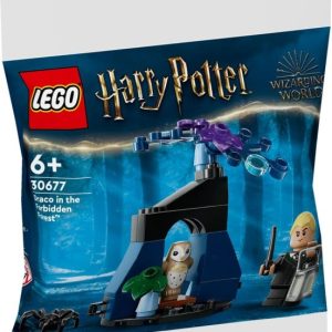 Brand new factory sealed LEGO Harry Potter Draco in the Forbidden Forest set 30677 original box front view.