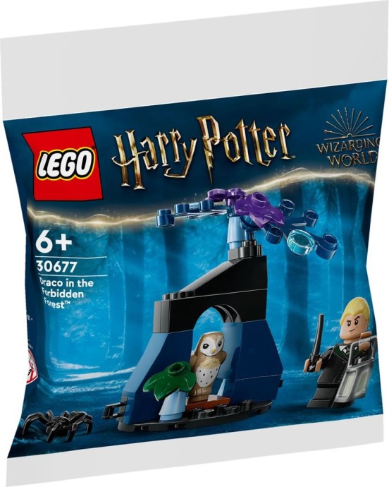 Brand New LEGO Harry Potter 30677 Draco in the Forbidden Forest Sealed Box Brand new factory sealed LEGO Harry Potter Draco in the Forbidden Forest set 30677 original box front view.