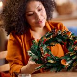 Additional photo of brand new factory sealed LEGO Icons Wreath set 10340.
