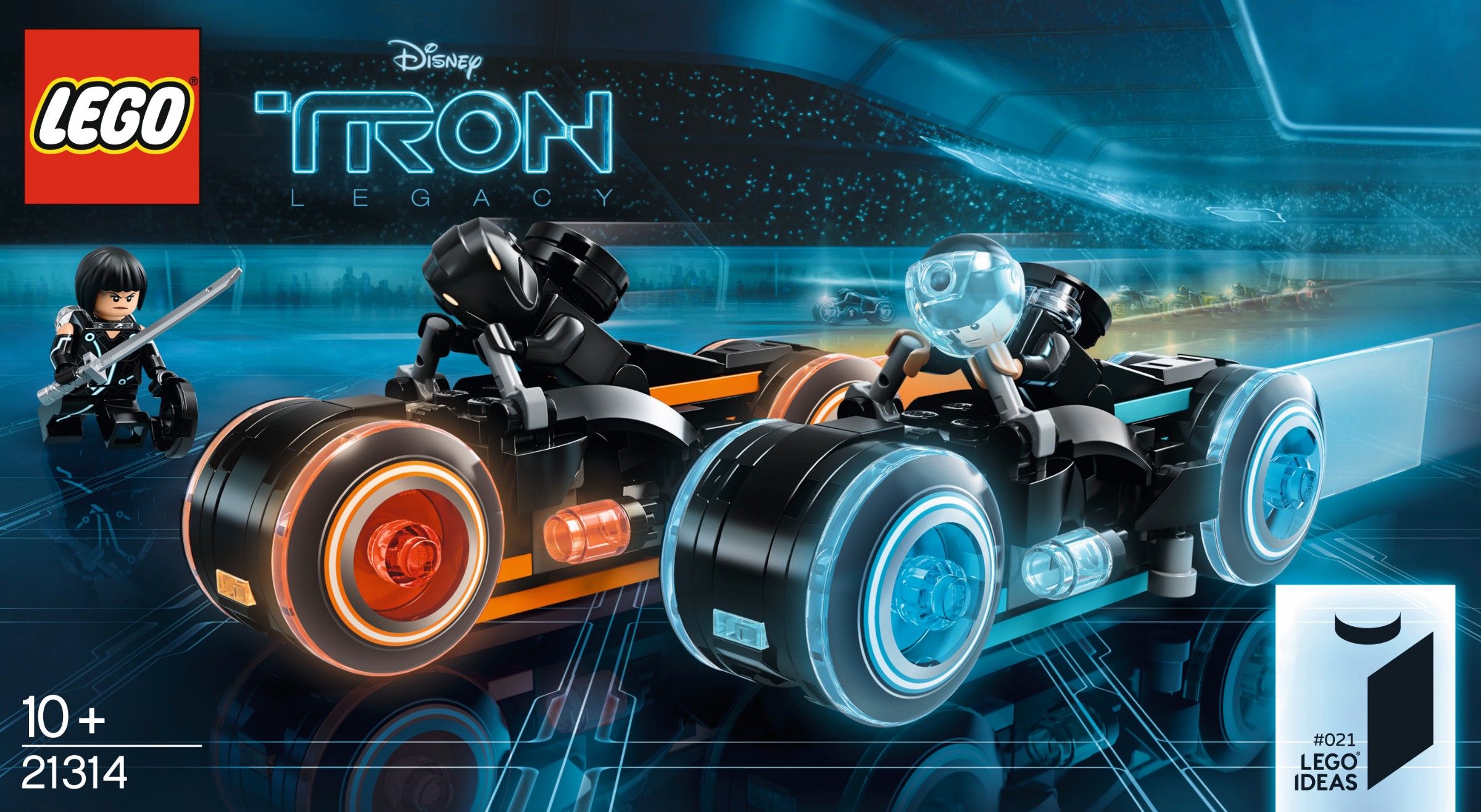 Additional photo of brand new factory sealed LEGO Ideas TRON: Legacy set 21314.