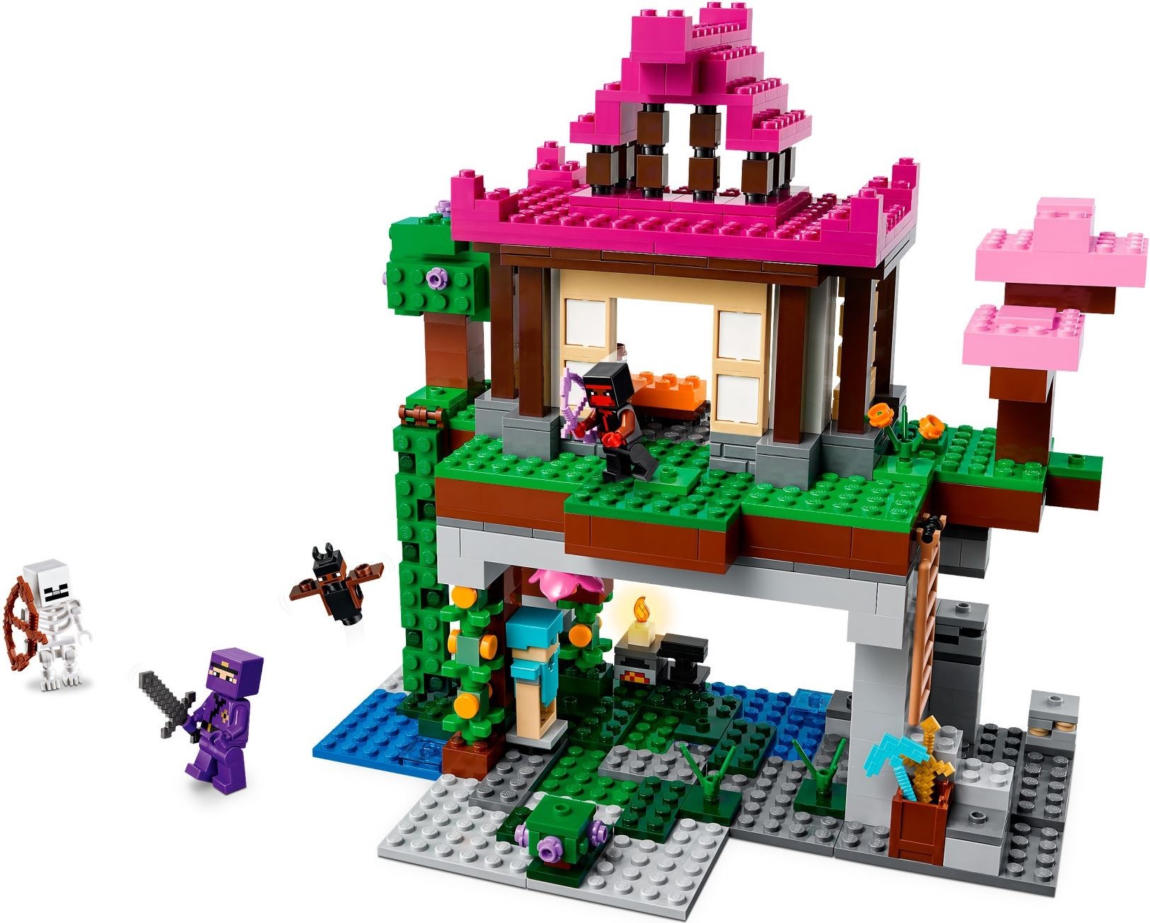 Additional photo of brand new factory sealed LEGO Minecraft The Training Grounds set 21183.