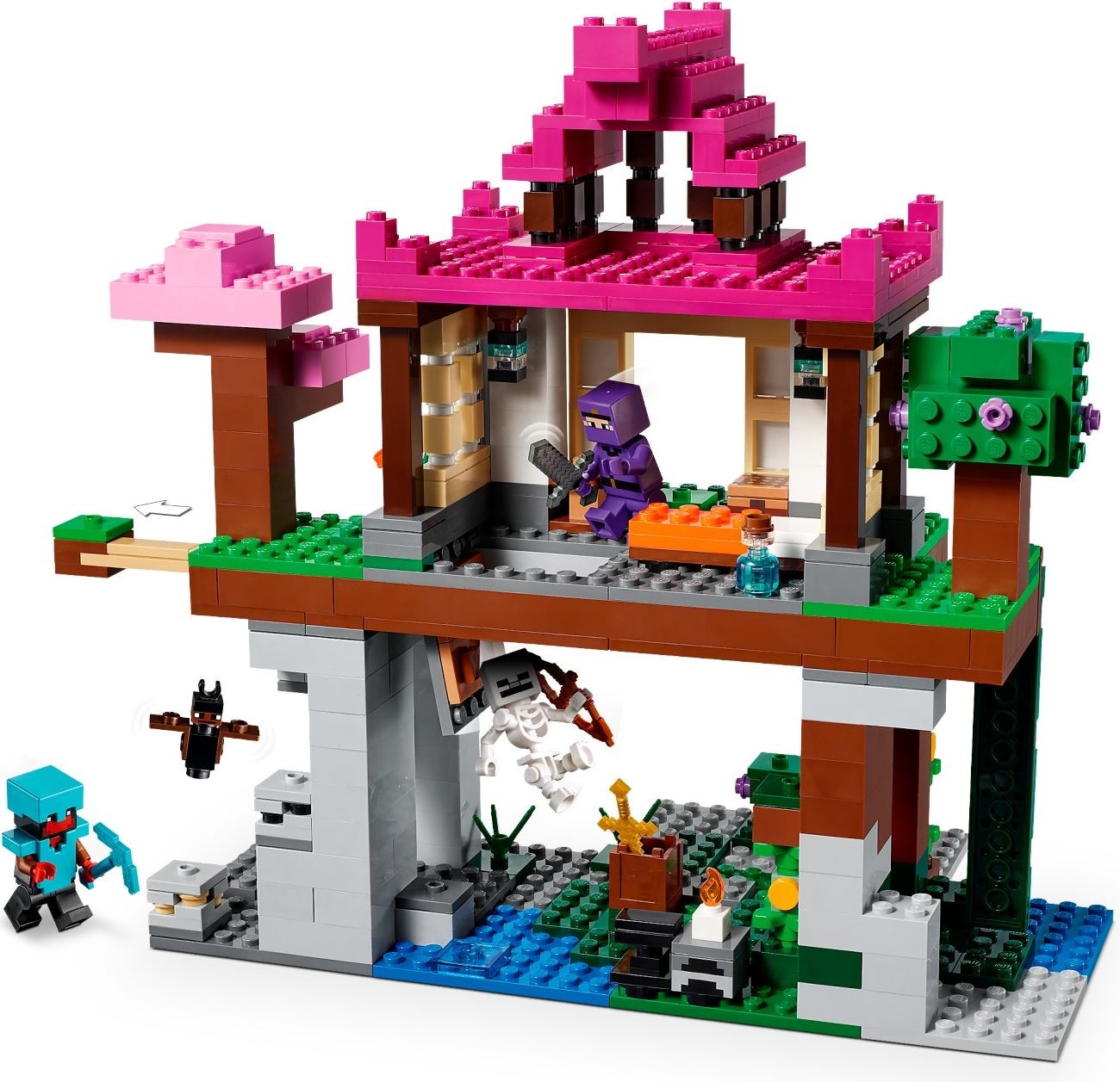 Additional photo of brand new factory sealed LEGO Minecraft The Training Grounds set 21183.