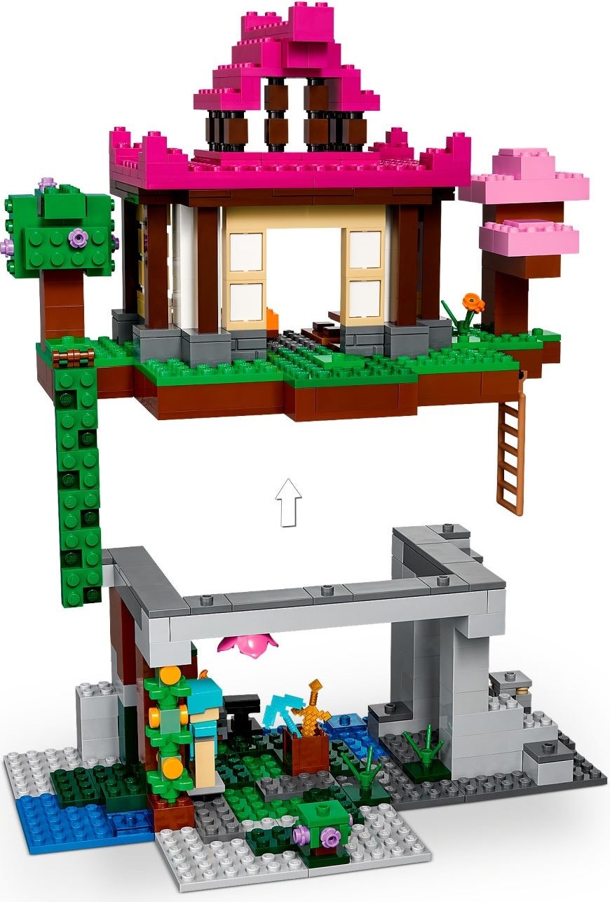 Additional photo of brand new factory sealed LEGO Minecraft The Training Grounds set 21183.