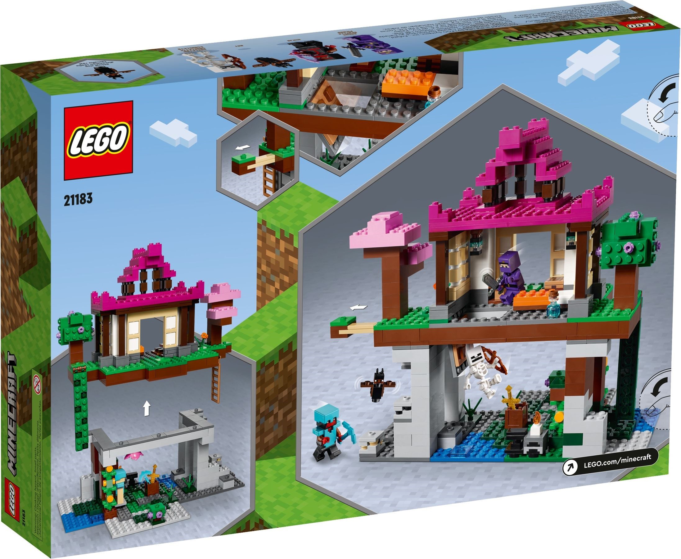 Additional photo of brand new factory sealed LEGO Minecraft The Training Grounds set 21183.