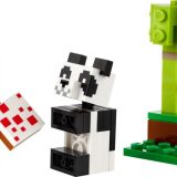Brand new factory sealed LEGO Minecraft Steve and Baby Panda set 30672 original box front view.