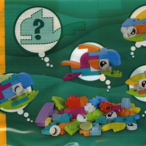 Brand new factory sealed LEGO Miscellaneous Fish Free Builds - Make It Yours set 30545 original box front view.