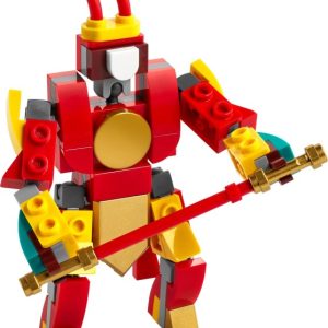 Brand new factory sealed LEGO Monkie Kid Mini Monkey King Warrior Mech set 30344 original box front view.