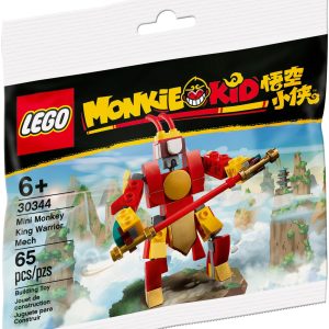 Additional photo of brand new factory sealed LEGO Monkie Kid Mini Monkey King Warrior Mech set 30344.