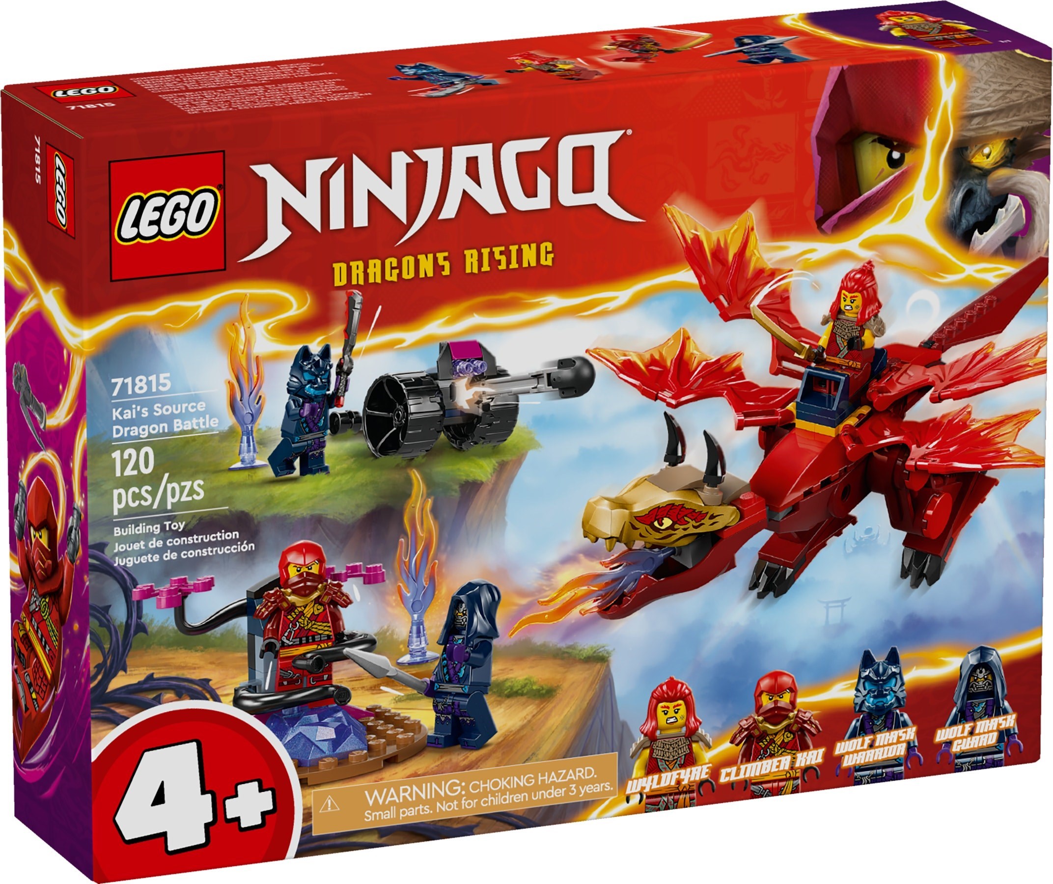 Brand New LEGO Ninjago 71815 Kai's Source Dragon Battle Set Photo Additional photo of brand new factory sealed LEGO Ninjago Kai's Source Dragon Battle set 71815.