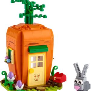 Brand new factory sealed LEGO Seasonal Easter Bunny's Carrot House set 40449 original box front view.