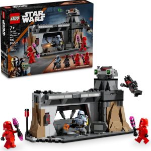 Additional photo of brand new factory sealed LEGO Star Wars Paz Vizsla and Moff Gideon Battle set 75386.