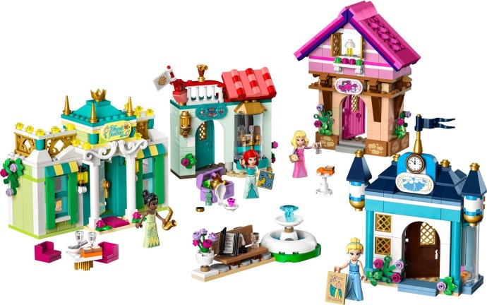 Brand new factory sealed LEGO Disney Princess Market Adventure set 43246 original box front view.