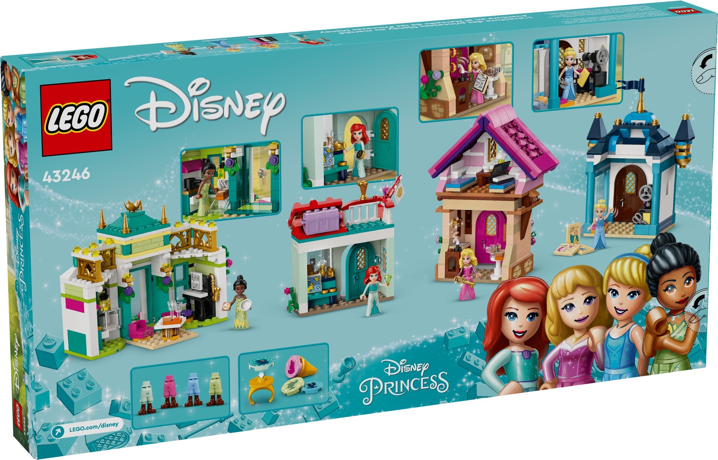 Additional photo of brand new factory sealed LEGO Disney Princess Market Adventure set 43246.