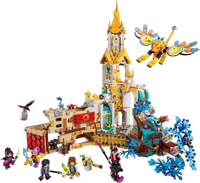 Brand new factory sealed LEGO Dreamzzz Castle Nocturnia set 71486 original box front view.