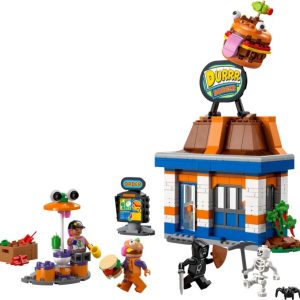 Brand new factory sealed LEGO Fortnite Durrr Burger Restaurant set 77076 original box front view.