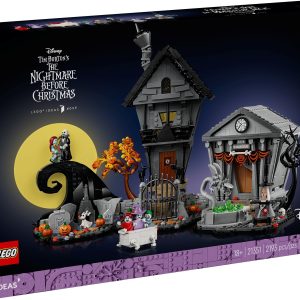 Additional photo of brand new factory sealed LEGO Ideas Disney Tim Burton's The Nightmare Before Christmas set 21351.