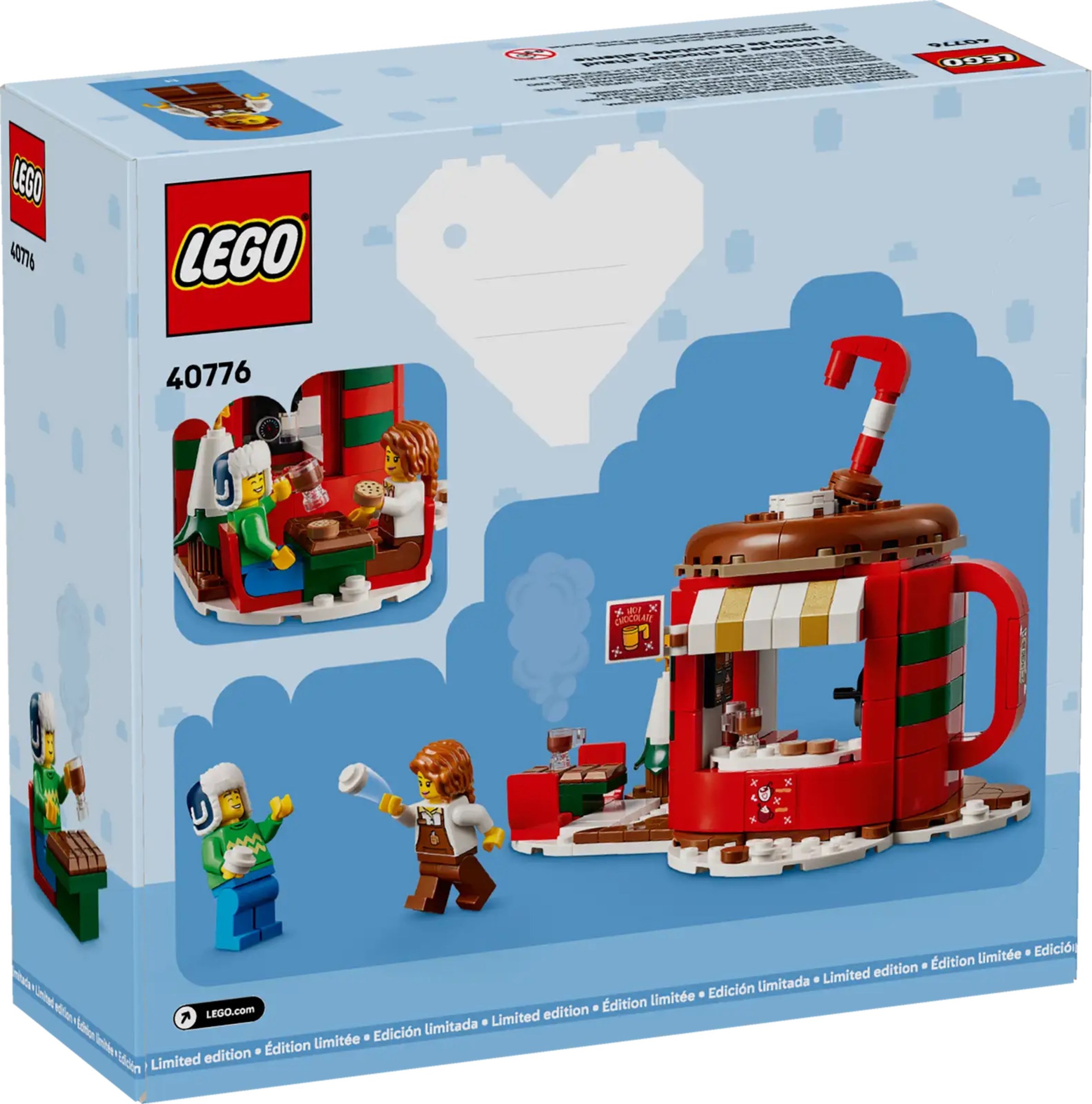 Additional photo of brand new factory sealed LEGO Promotional Hot Chocolate Stand set 40776.