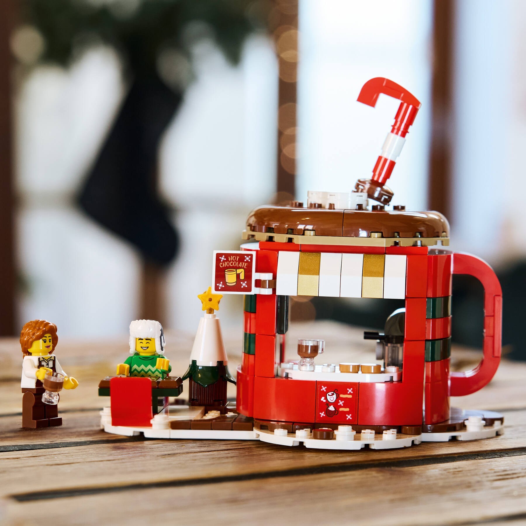 Additional photo of brand new factory sealed LEGO Promotional Hot Chocolate Stand set 40776.