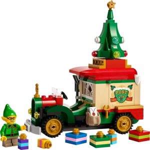 Brand new factory sealed LEGO Seasonal Santa's Delivery Truck set 40746 original box front view.