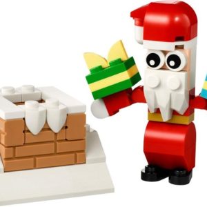 Brand new factory sealed LEGO Creator Christmas Chimney Fun with Santa set 30692 original box front view.