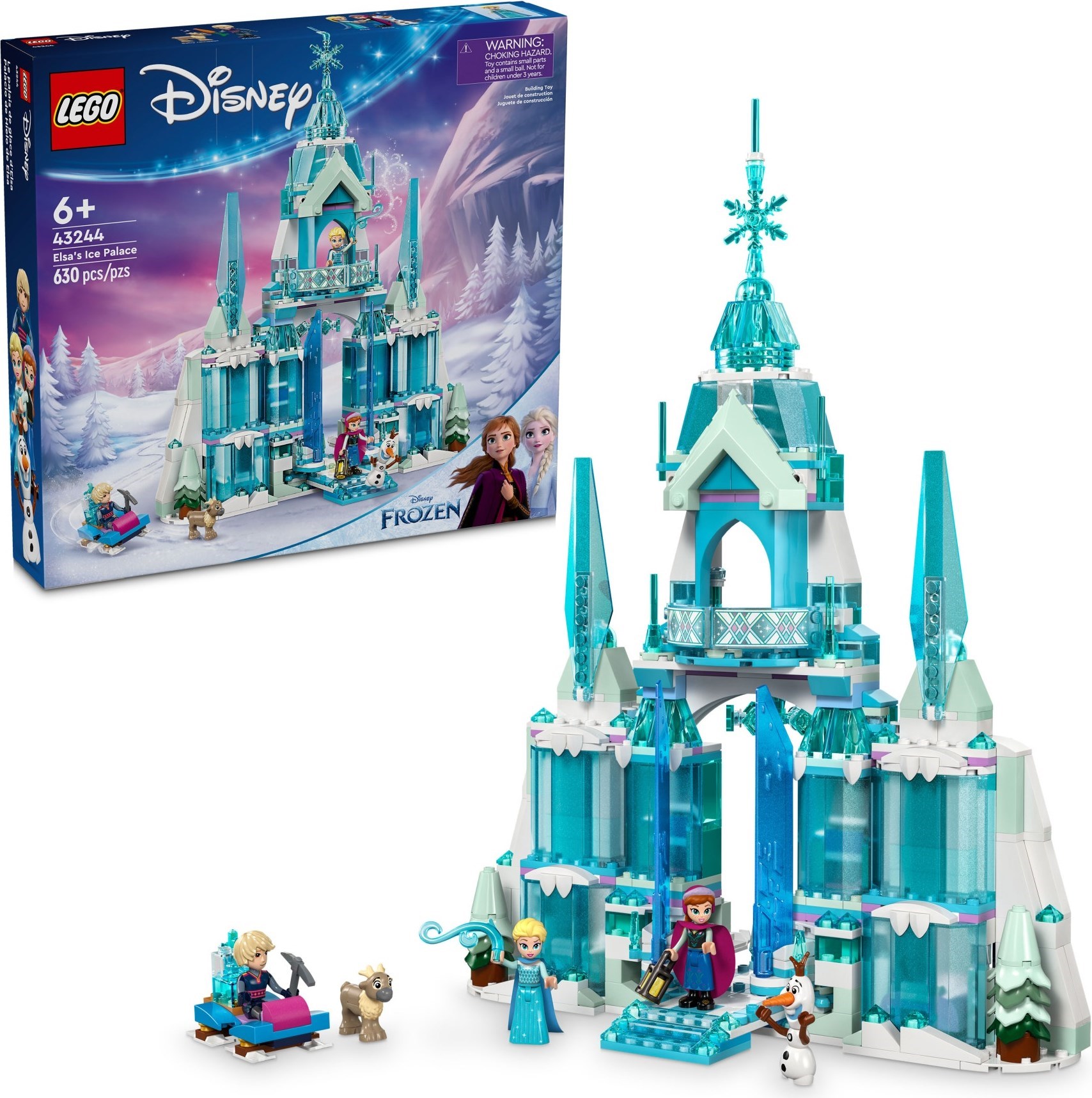 Brand New LEGO Disney 43244 Elsa's Ice Palace Set Photo Additional photo of brand new factory sealed LEGO Disney Elsa's Ice Palace set 43244.