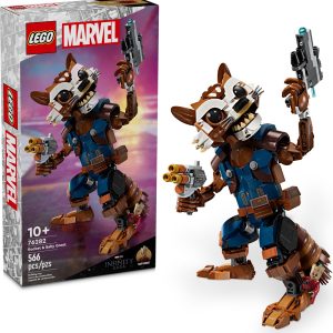 Additional photo of brand new factory sealed LEGO Marvel Super Heroes Rocket & Baby Groot set 76282.