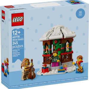 Additional photo of brand new factory sealed LEGO Promotional Winter Gazebo set 40778.