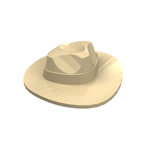 61506 – Minifigure, Headgear Hat, Wide Brim Outback Style (Fedora)
