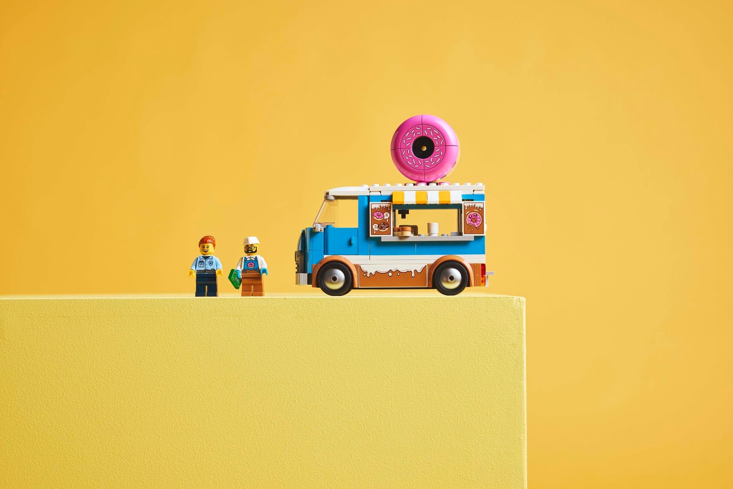 Additional photo of brand new factory sealed LEGO City Donut Truck set 60452.
