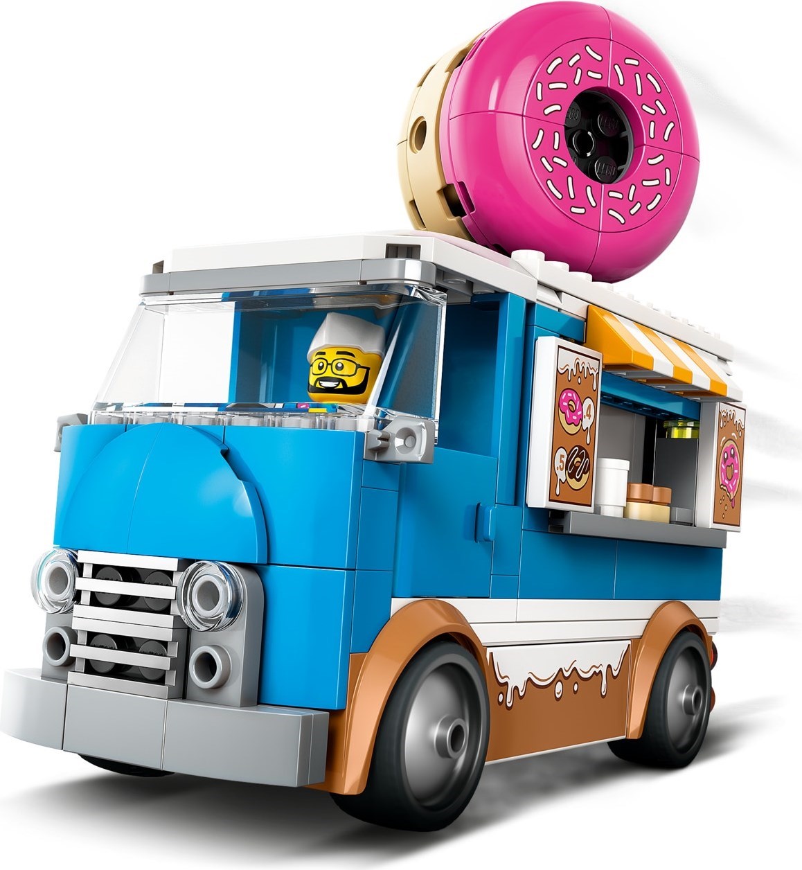 Additional photo of brand new factory sealed LEGO City Donut Truck set 60452.