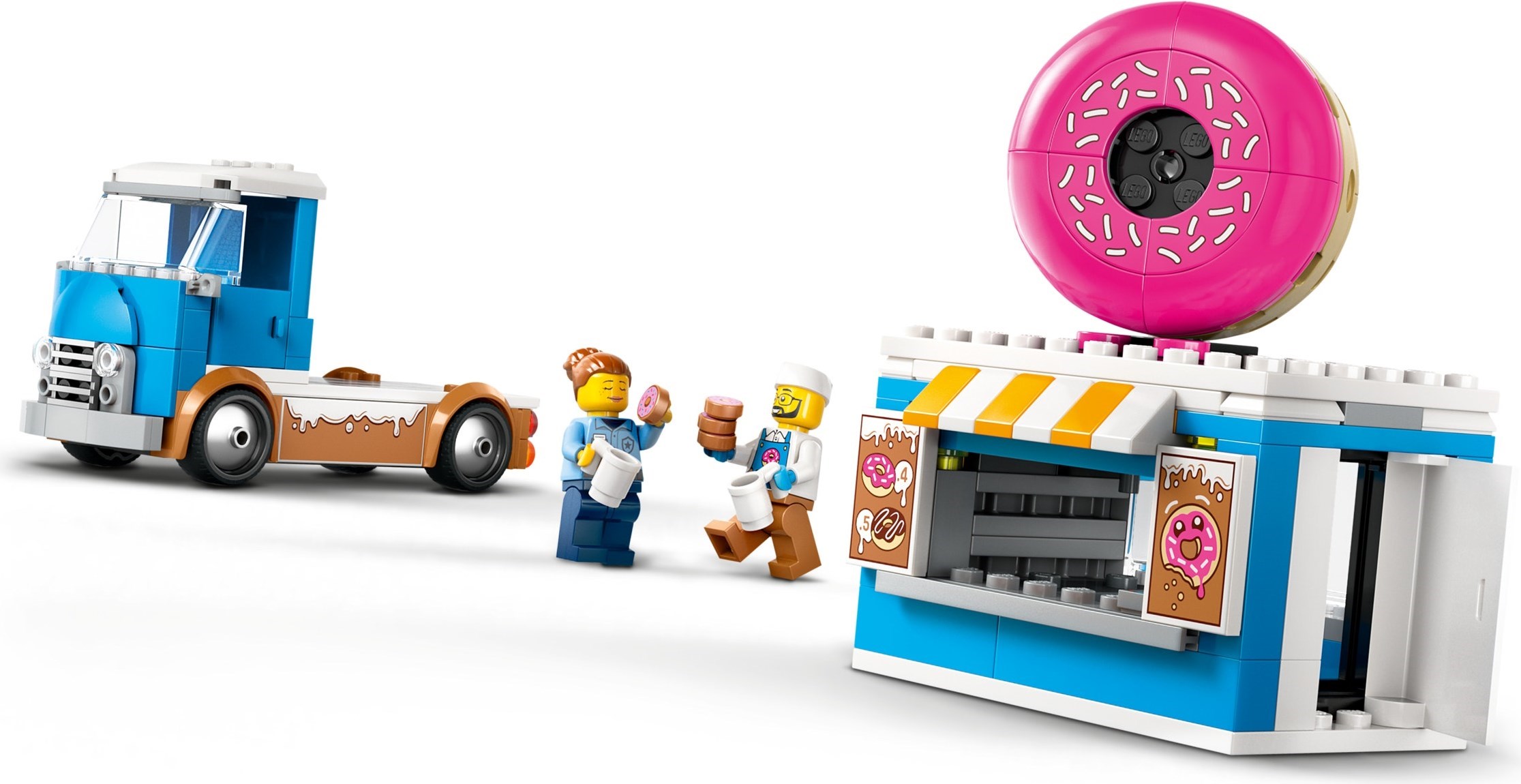 Additional photo of brand new factory sealed LEGO City Donut Truck set 60452.