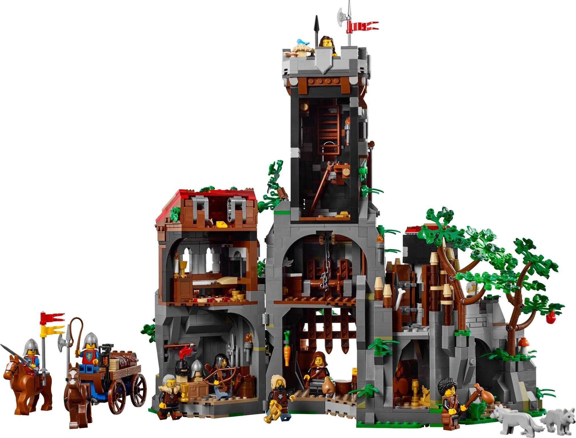 Additional photo of brand new factory sealed LEGO BrickLink Outlaw Forest Den set 910057.