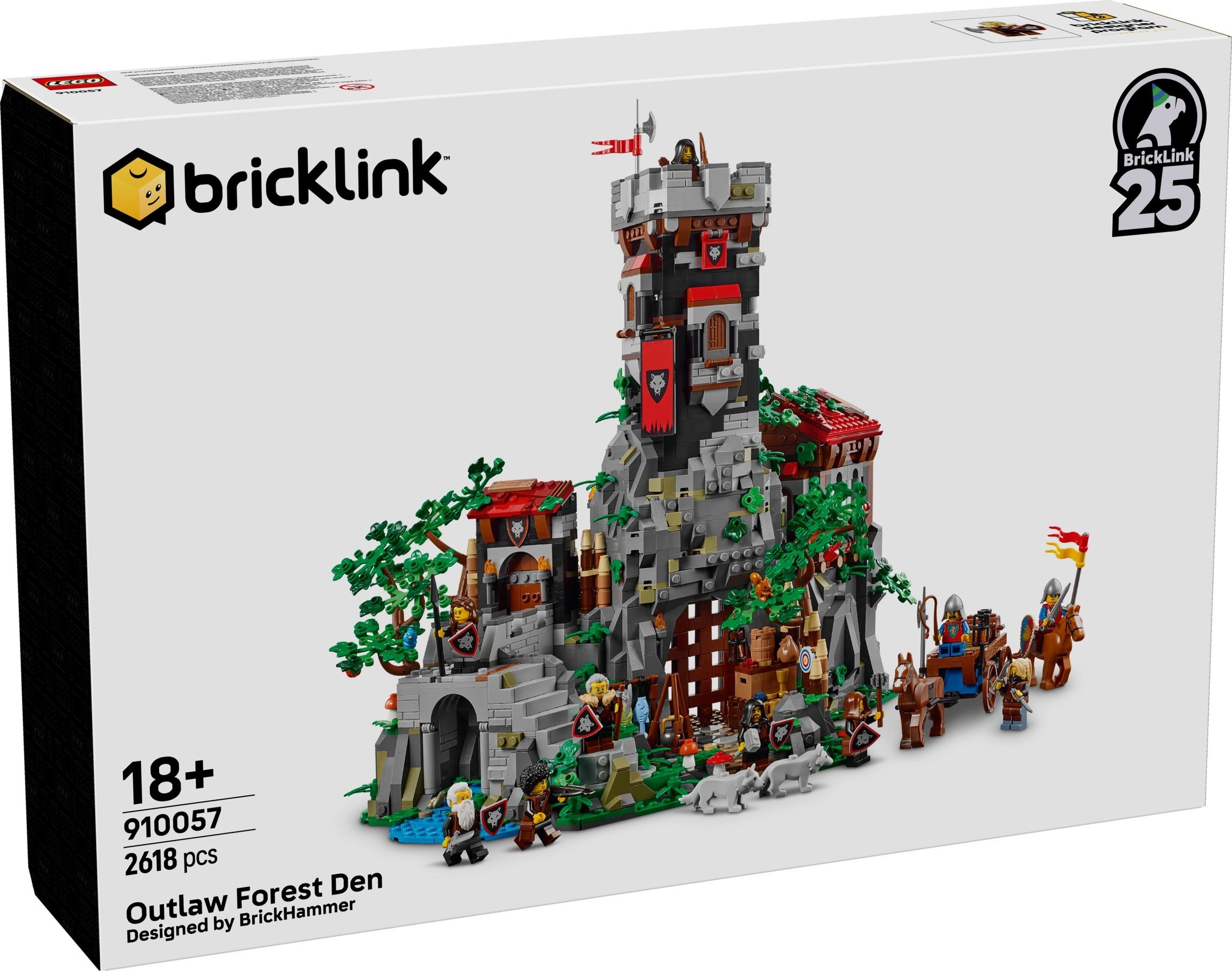 Brand New LEGO BrickLink 910057 Outlaw Forest Den Set Photo Additional photo of brand new factory sealed LEGO BrickLink Outlaw Forest Den set 910057.