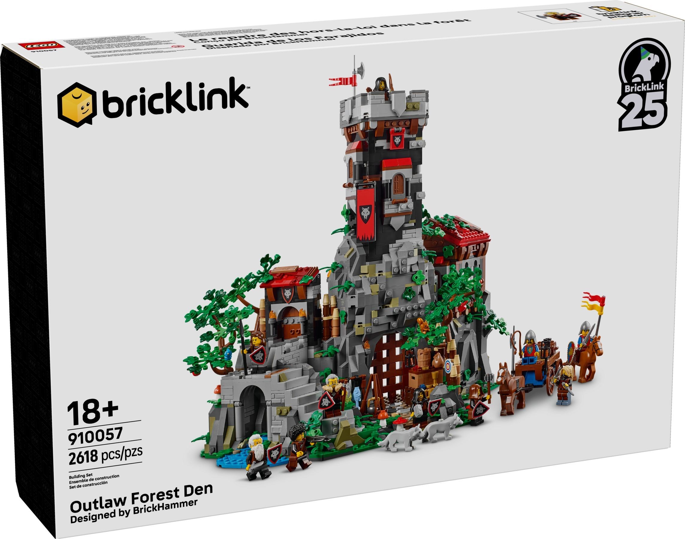 Additional photo of brand new factory sealed LEGO BrickLink Outlaw Forest Den set 910057.