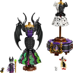 Brand new factory sealed LEGO Disney Maleficent's and Cruella De Vil's Dresses set 43262 original box front view.