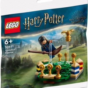Brand new factory sealed LEGO Harry Potter Quidditch Practice set 30651 original box front view.
