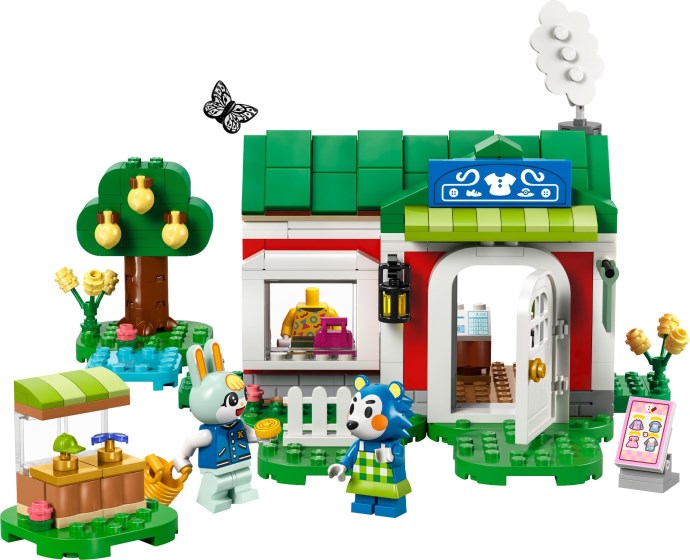 Brand new factory sealed LEGO Animal Crossing Able Sisters Clothing Shop set 77055 original box front view.