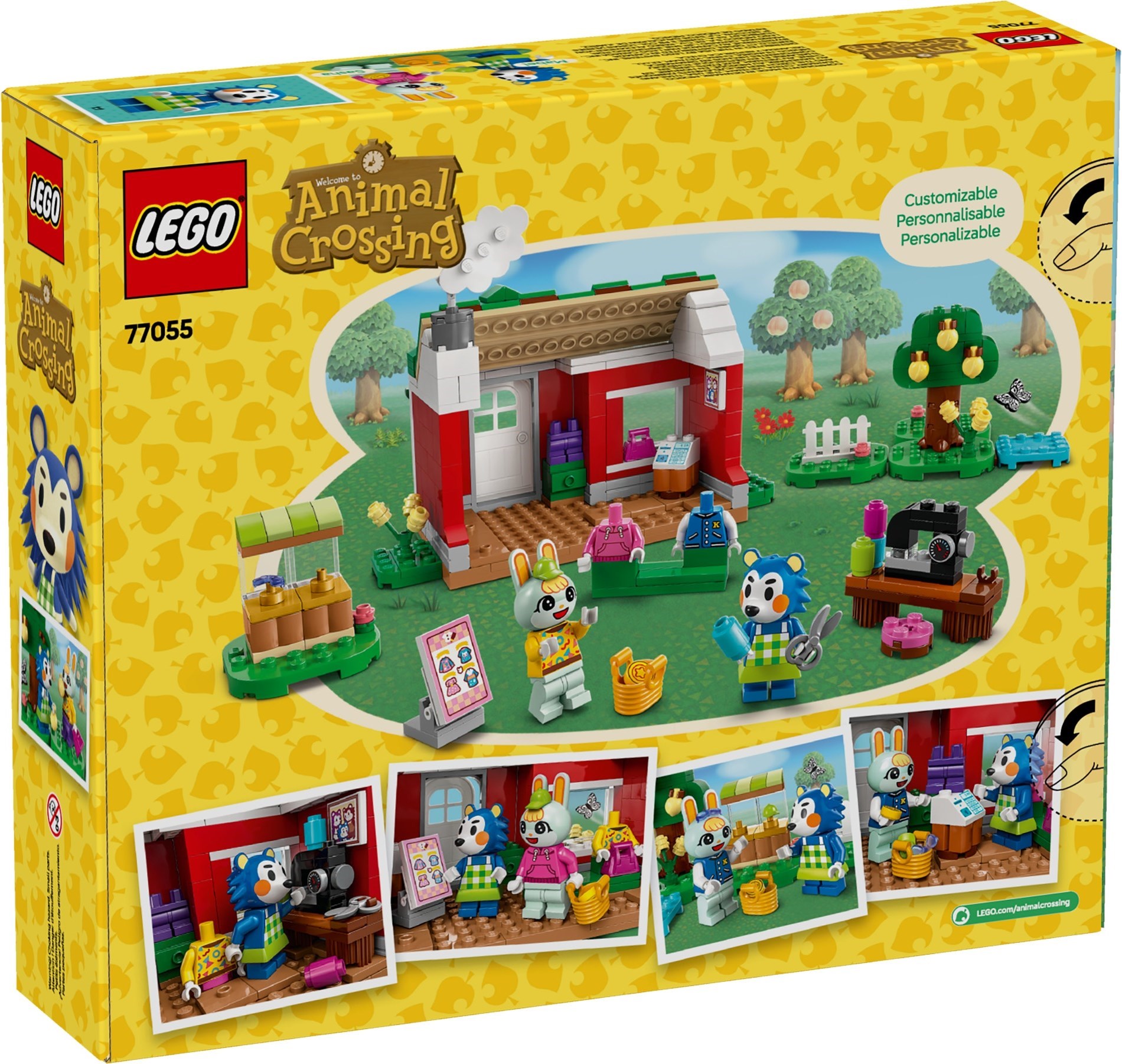 Additional photo of brand new factory sealed LEGO Animal Crossing Able Sisters Clothing Shop set 77055.