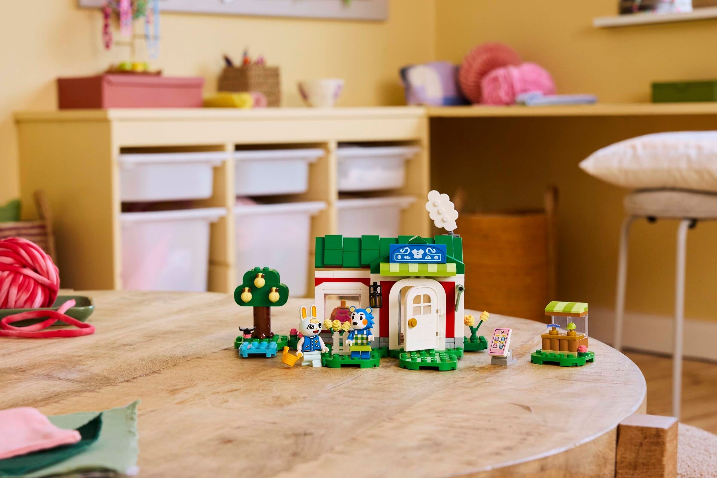 Additional photo of brand new factory sealed LEGO Animal Crossing Able Sisters Clothing Shop set 77055.
