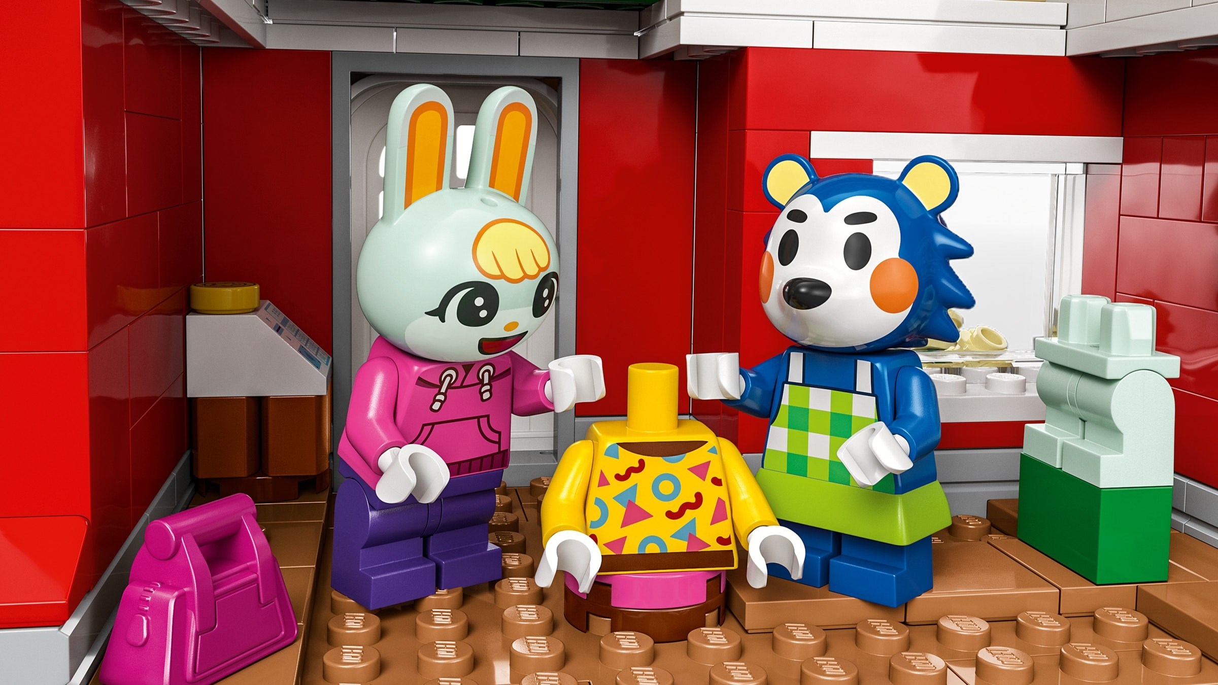 Additional photo of brand new factory sealed LEGO Animal Crossing Able Sisters Clothing Shop set 77055.