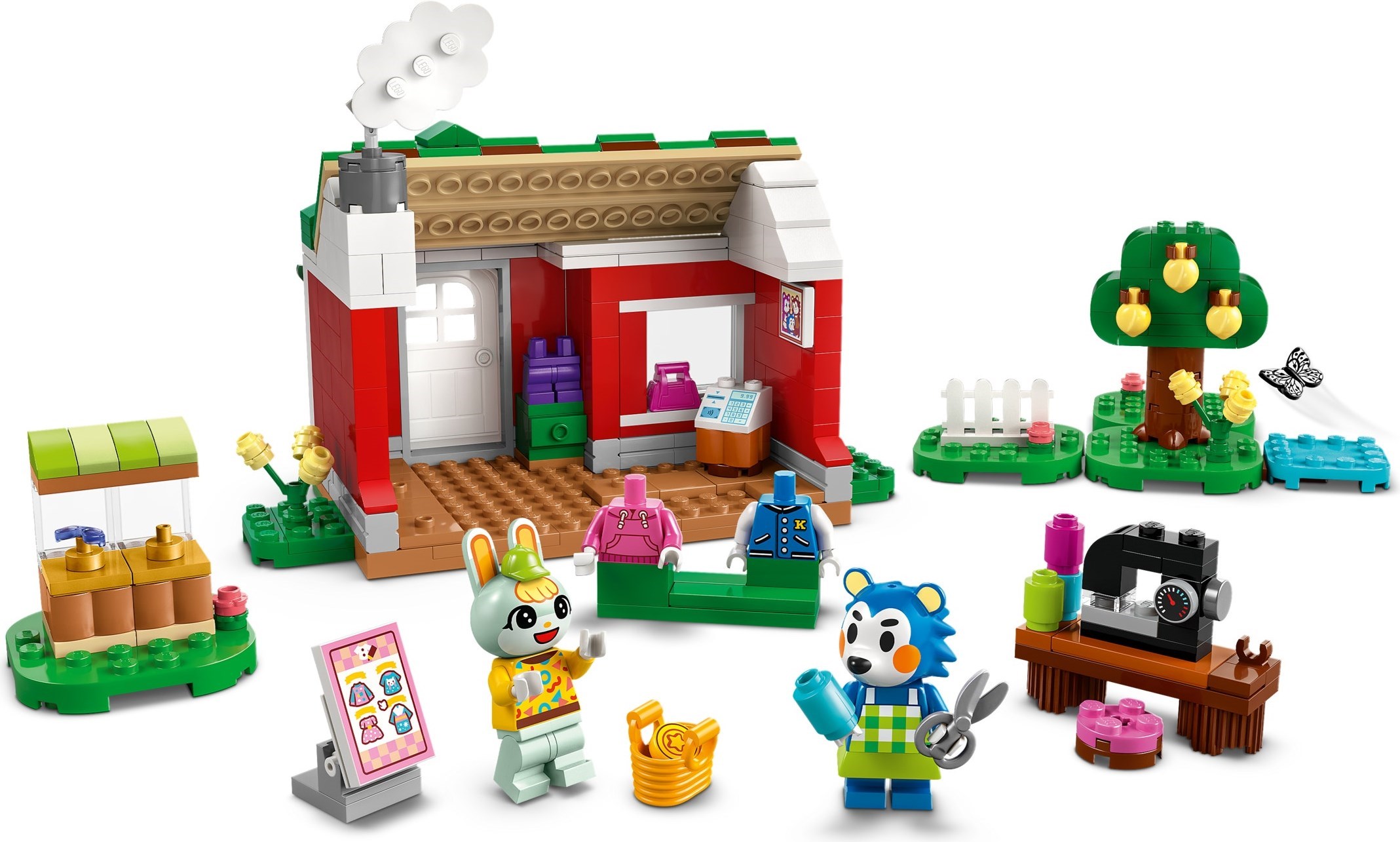 Additional photo of brand new factory sealed LEGO Animal Crossing Able Sisters Clothing Shop set 77055.