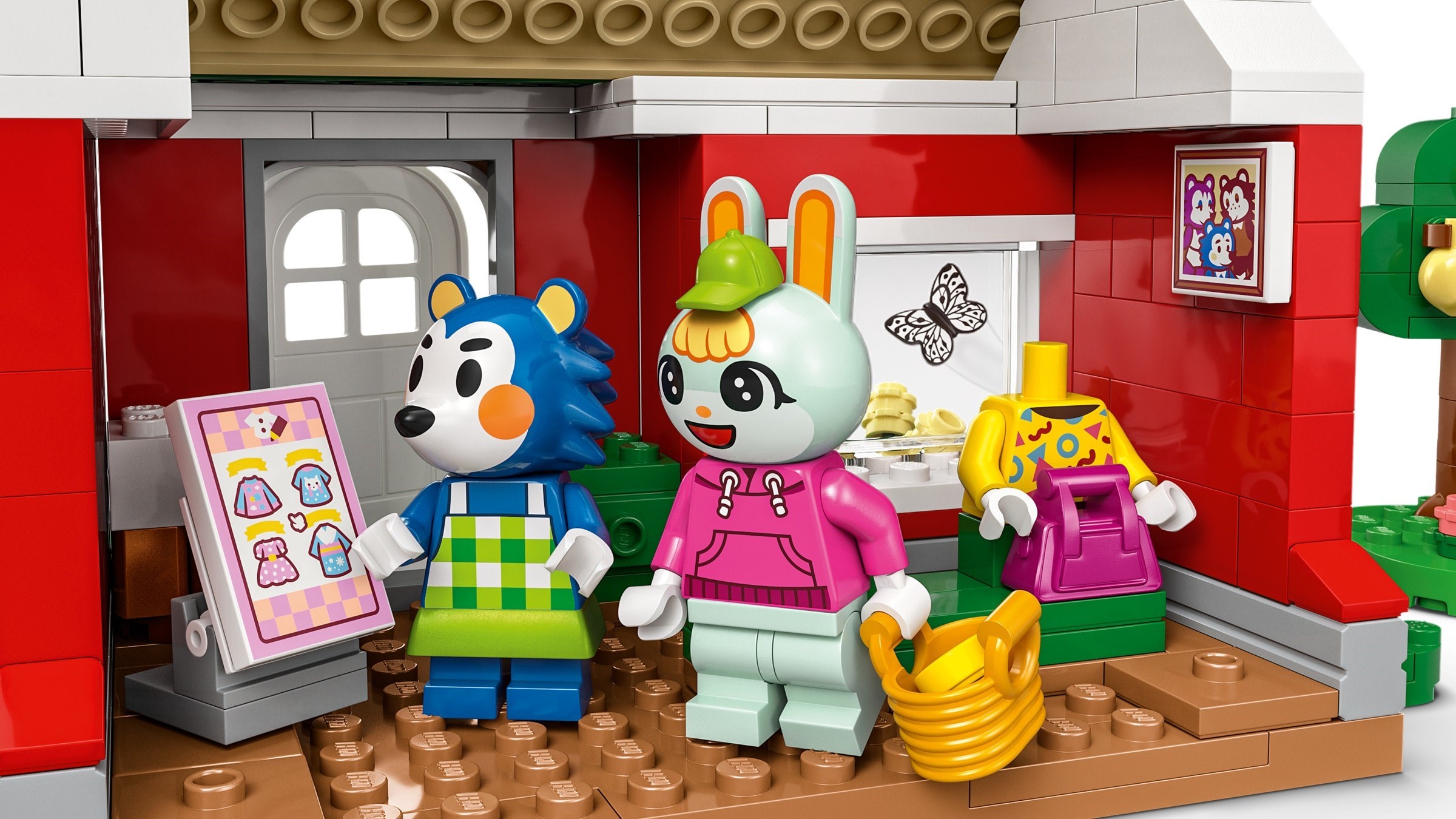 Additional photo of brand new factory sealed LEGO Animal Crossing Able Sisters Clothing Shop set 77055.