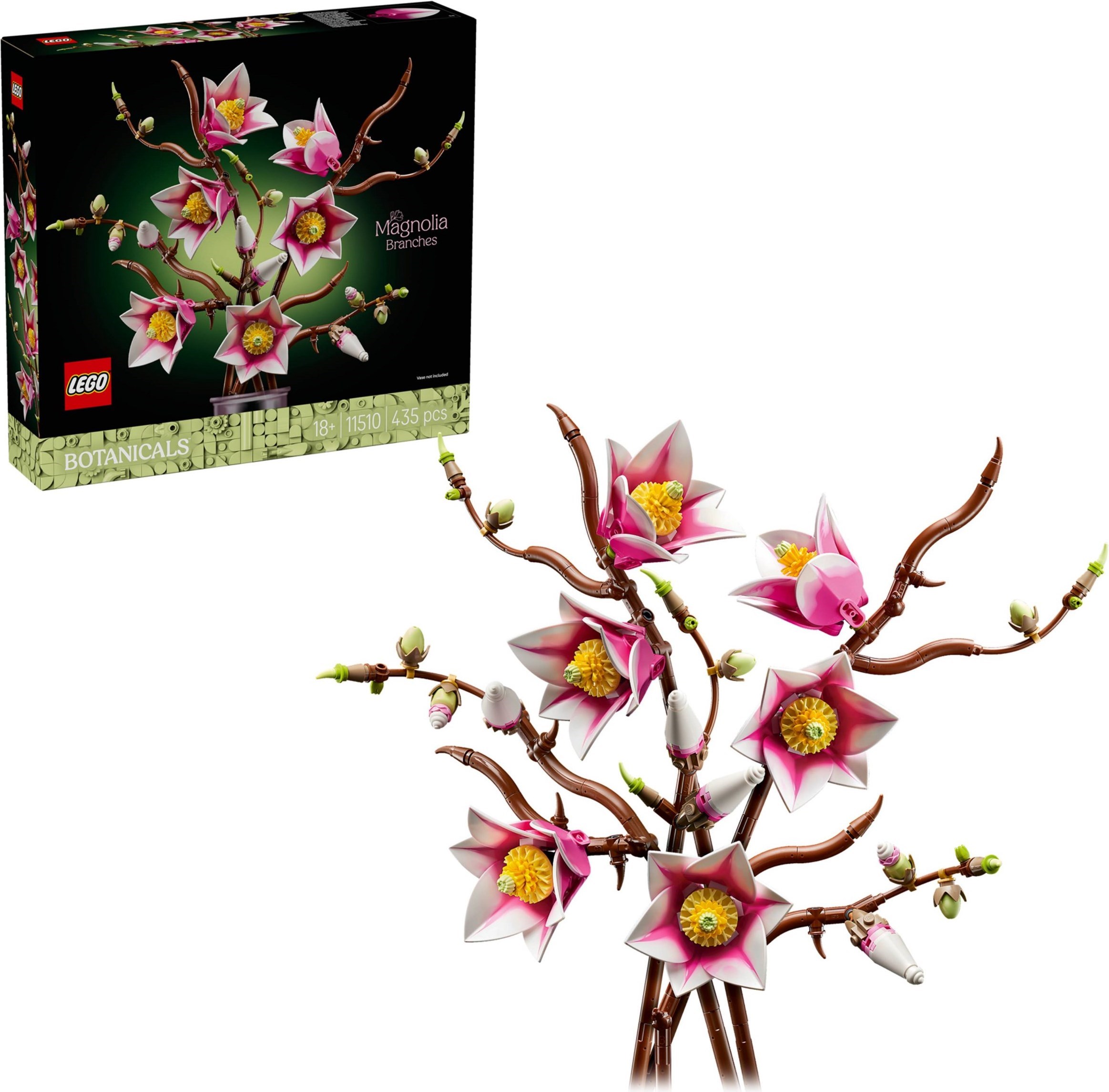 Brand New LEGO Botanicals 11510 Magnolia Branches Set Photo Additional photo of brand new factory sealed LEGO Botanicals Magnolia Branches set 11510.