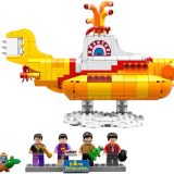 Brand new factory sealed LEGO Ideas The Beatles Yellow Submarine set 21306 original box front view.