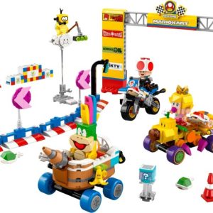 Brand new factory sealed LEGO Super Mario Baby Peach & Grand Prix Set set 72036 original box front view.