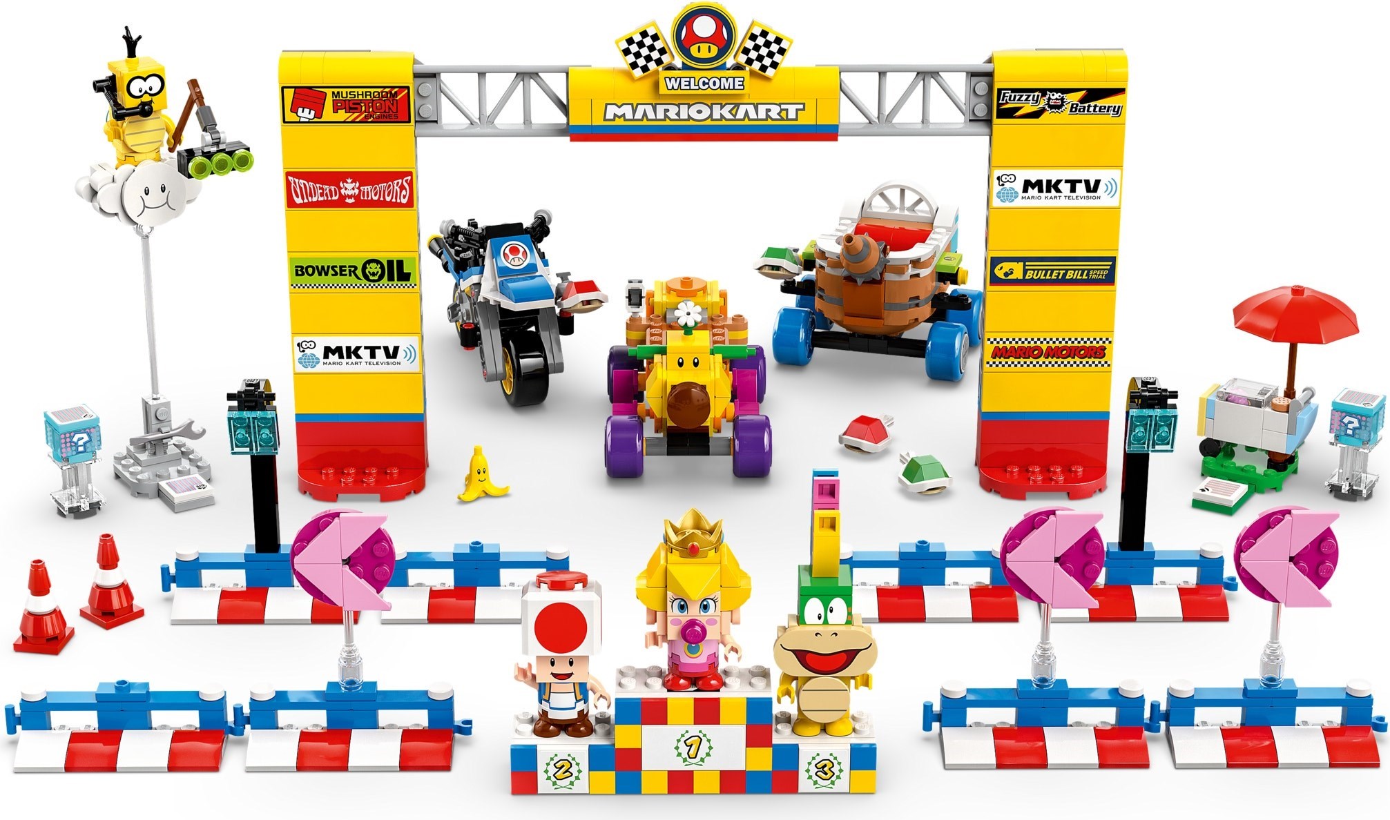 Additional photo of brand new factory sealed LEGO Super Mario Baby Peach & Grand Prix Set set 72036.