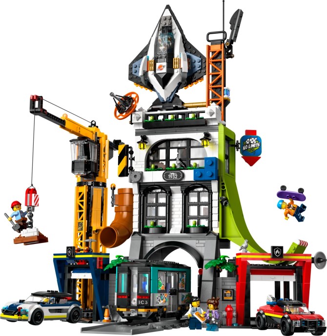 Brand new factory sealed LEGO The City Tower set 60473 original box front view.